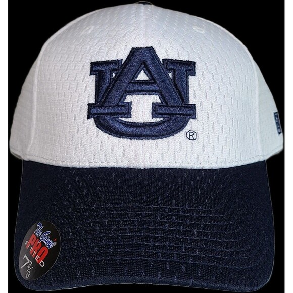 Auburn Tigers NCAA Mens The Game Pro White/ Blue Adjustable Hat Cap sz 7 3/8 NWT - Picture 3 of 10
